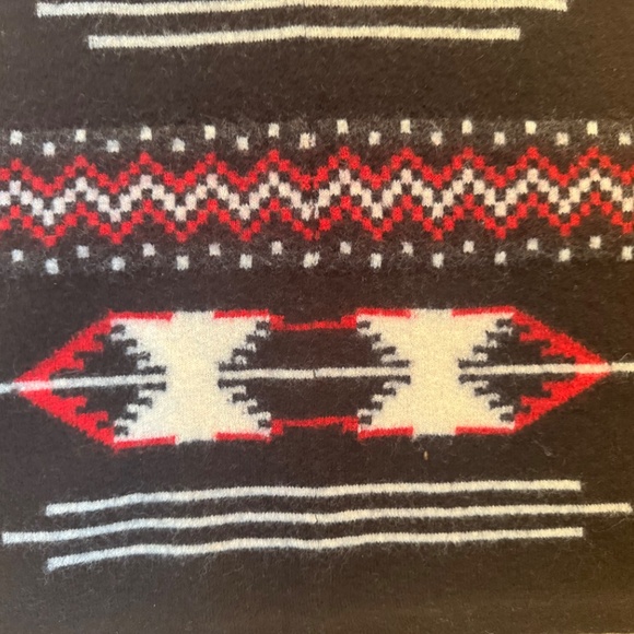 LRL Lauren Jeans Wool Aztec Design Sleeveless Turtleneck Pullover Sz.M - Picture 7 of 9